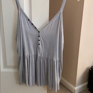 Soft & sexy tank with flowy bottom
